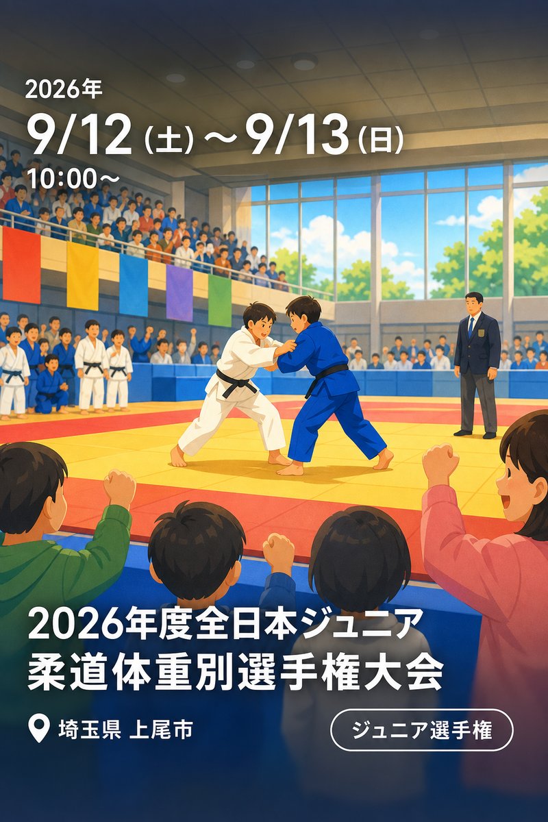 2026年度全日本ジュニア柔道体重別選手権大会