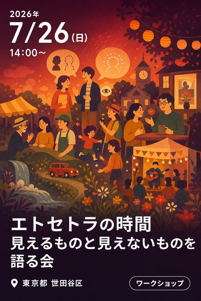 エトセトラの時間 見えるものと見えないものを語る会