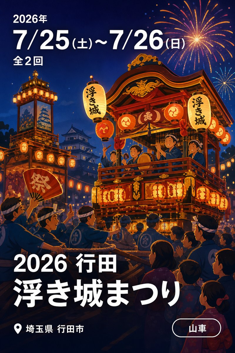 2026 行田浮き城まつり