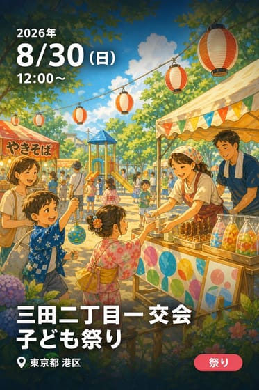 三田二丁目一交会 子ども祭り