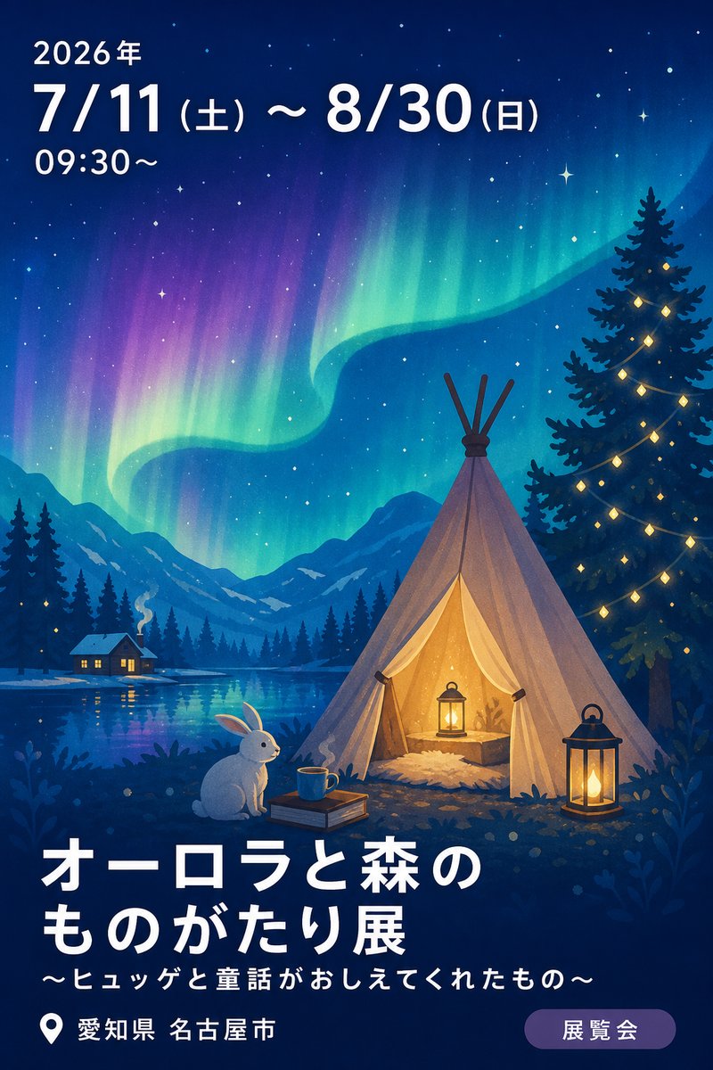 オーロラと森のものがたり展 〜ヒュッゲと童話がおしえてくれたもの〜