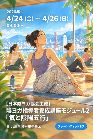 【日本陰ヨガ協会主催】陰ヨガ指導者養成講座モジュール2「気と陰陽五行」