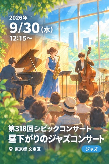 第318回シビックコンサート 昼下がりのジャズコンサート