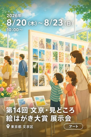 第14回 文京・見どころ絵はがき大賞 展示会