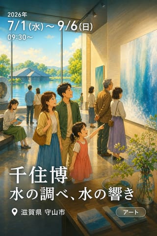 千住博 水の調べ、水の響き