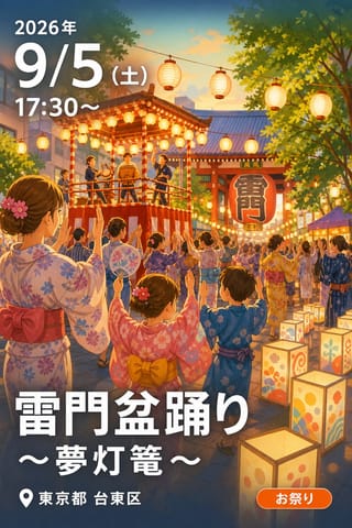 雷門盆踊り 〜夢灯篭〜