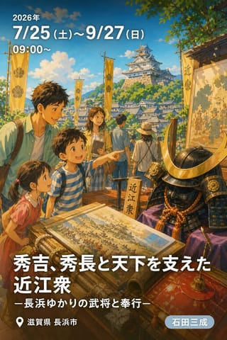 企画展 秀吉、秀長と天下を支えた近江衆 一長浜ゆかりの武将と奉行一
