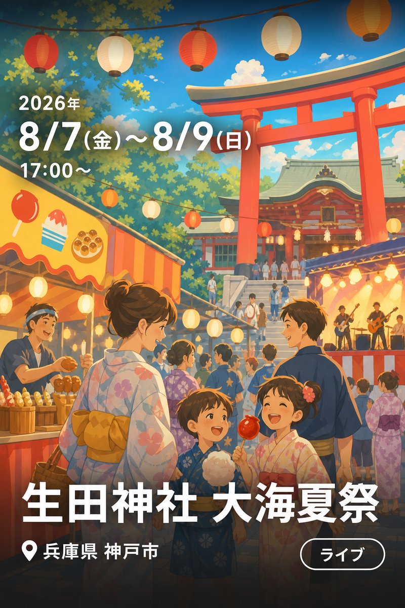 生田神社 大海夏祭
