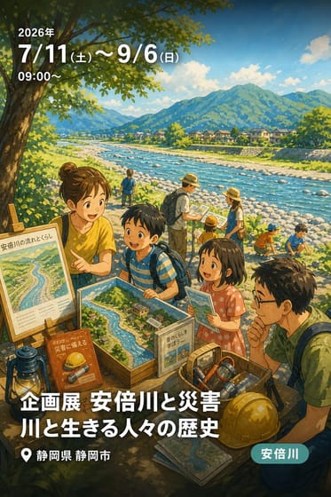 企画展 安倍川と災害 川と生きる人々の歴史