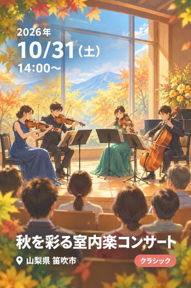 秋を彩る室内楽コンサート