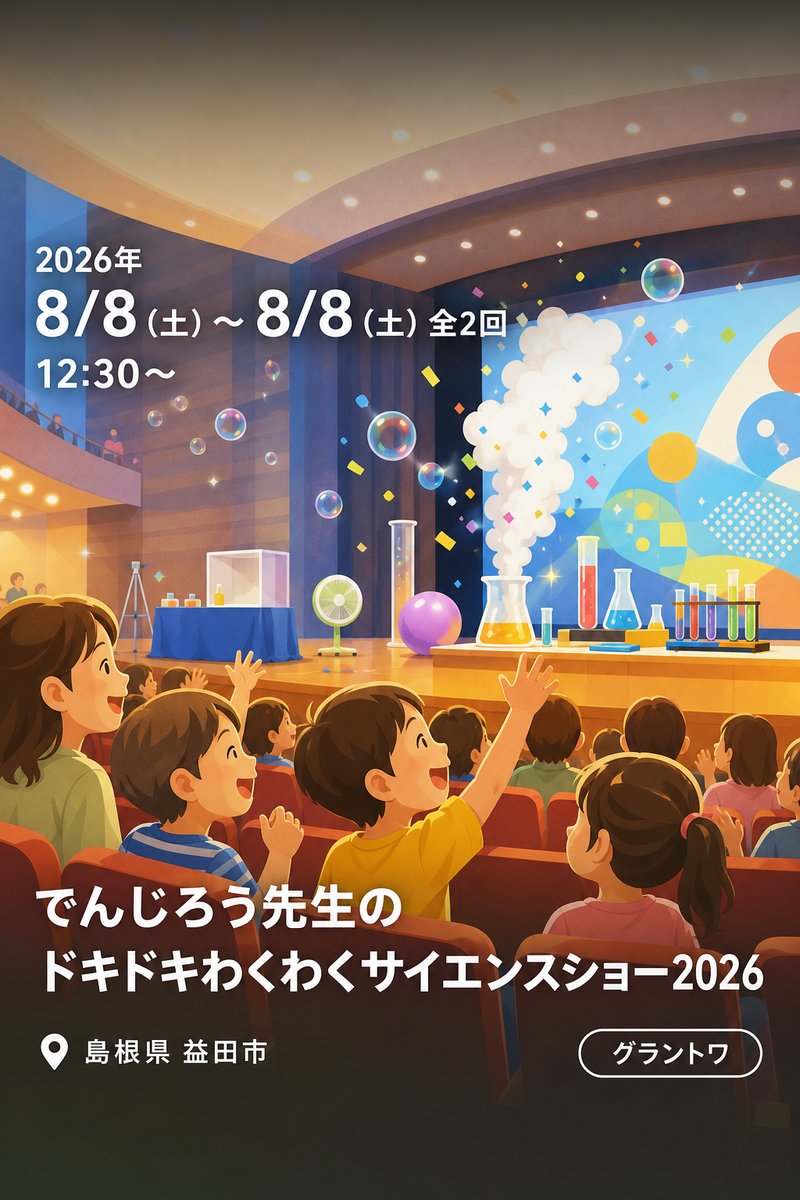 でんじろう先生のドキドキわくわくサイエンスショー2026