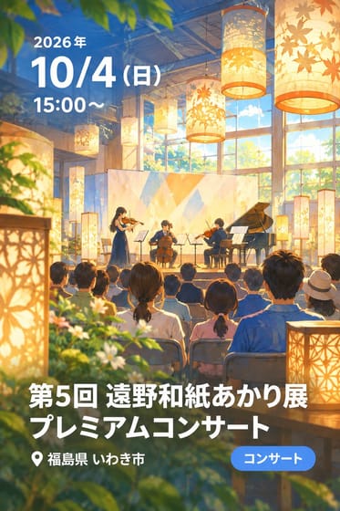 第5回 遠野和紙あかり展 プレミアムコンサート