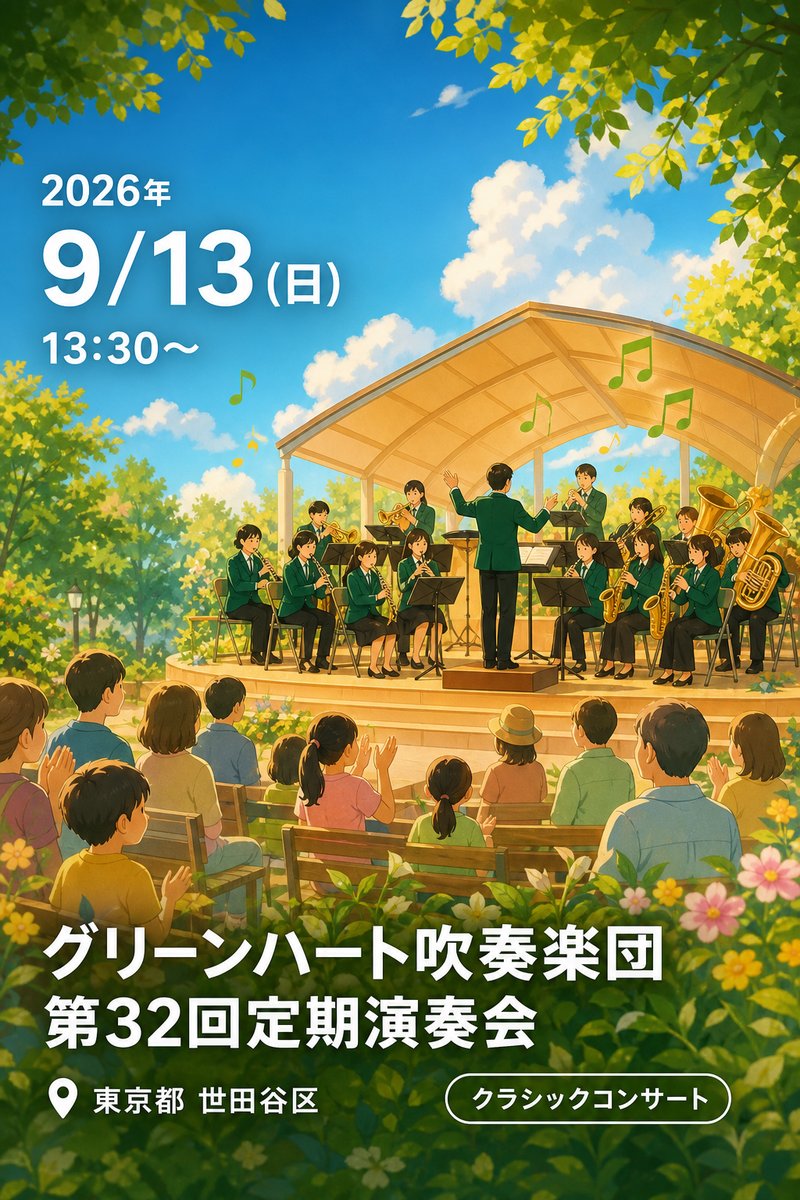 グリーンハート吹奏楽団 第32回定期演奏会