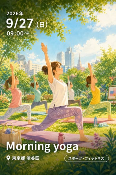 Morning yoga