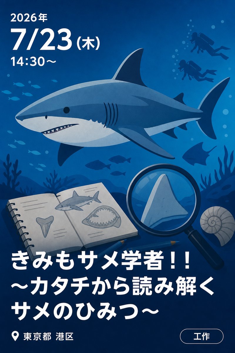きみもサメ学者！！ 〜カタチから読み解くサメのひみつ〜
