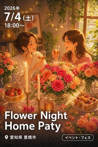 Flower Night Home Paty