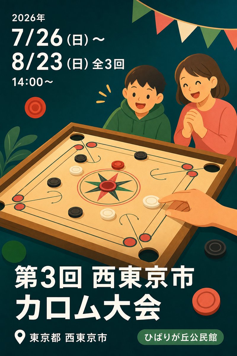 第3回 西東京市 カロム大会