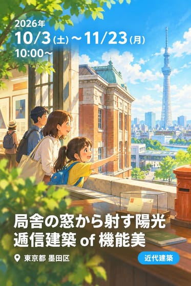 局舎の窓から射す陽光 逓信建築 of 機能美