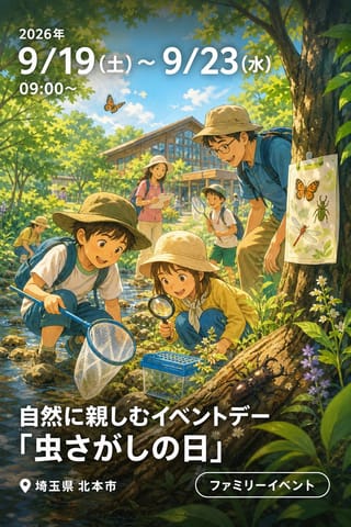 自然に親しむイベントデー「虫さがしの日」