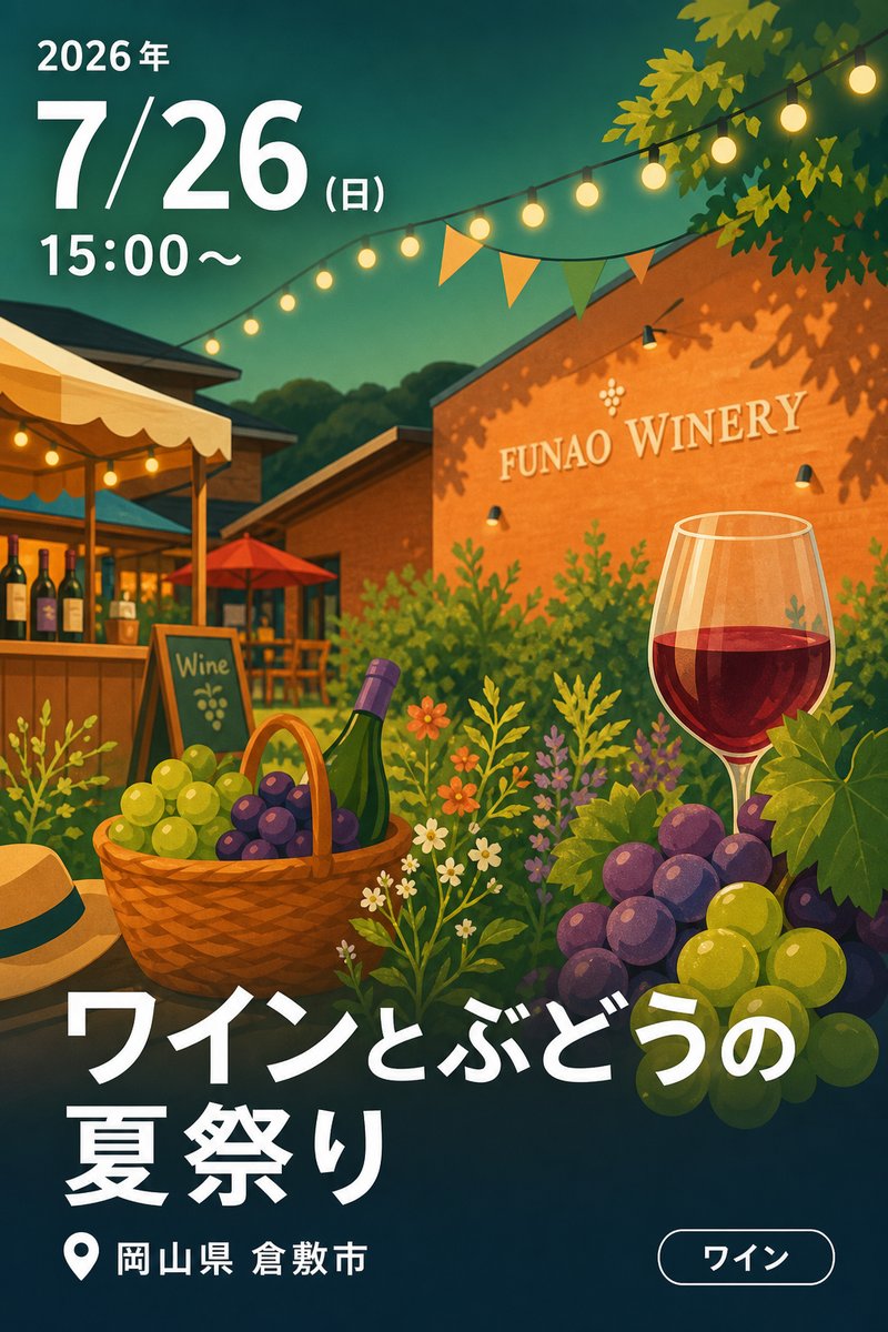 ワインとぶどうの夏祭り