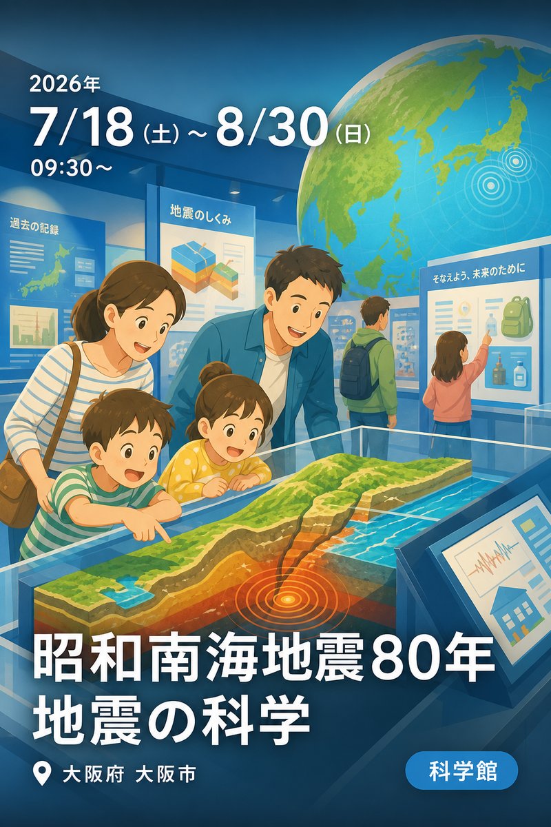 企画展 昭和南海地震80年 地震の科学 —記録が語る過去、科学が解く仕組みと備え—