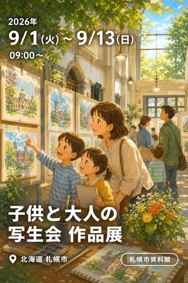 子供と大人の写生会 作品展