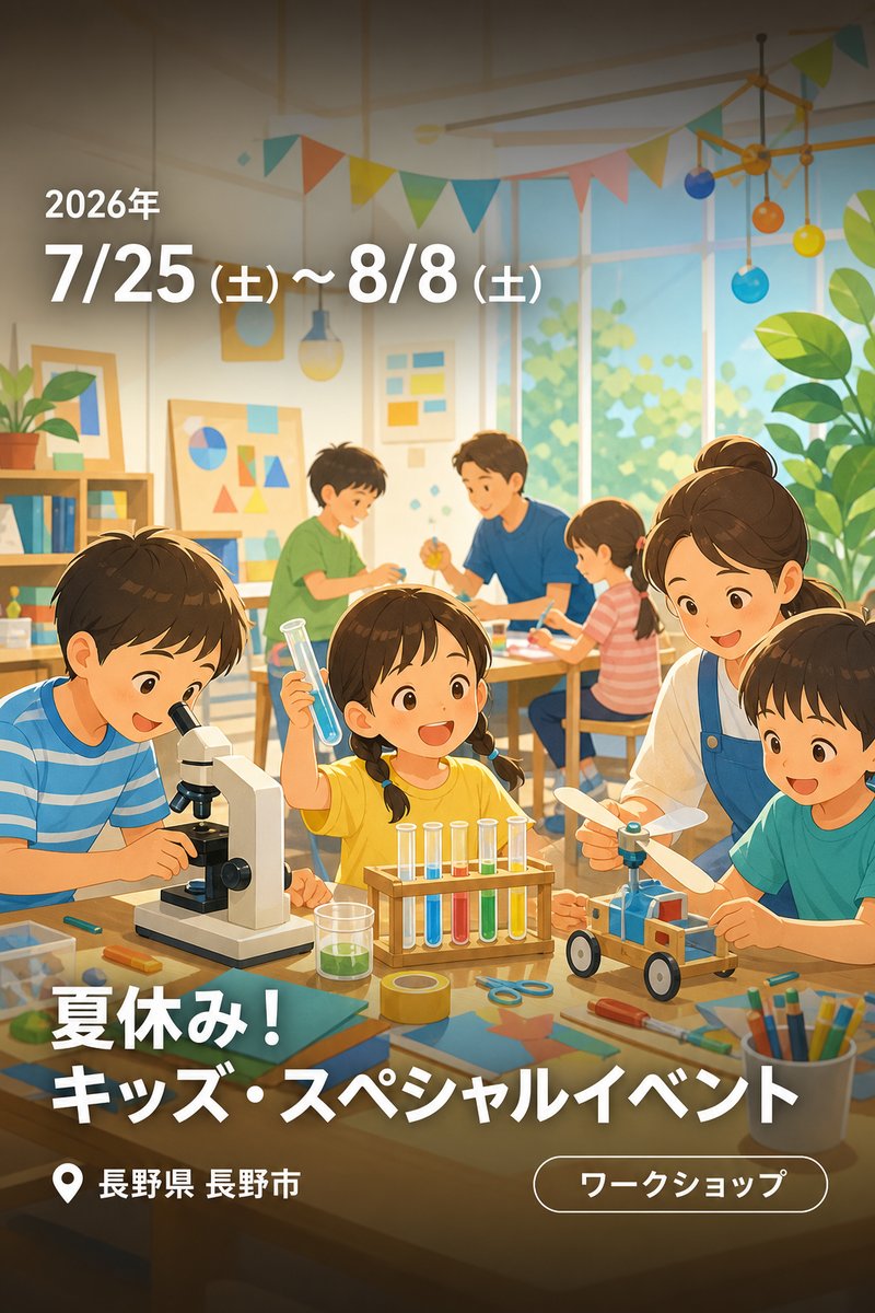 夏休み！キッズ・スペシャルイベント