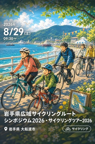 岩手県広域サイクリングルート『シンポジウム2026』および『サイクリングツアー2026 in 大船渡』のご案内