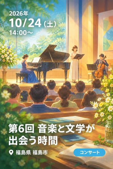 第6回 音楽と文学が出会う時間