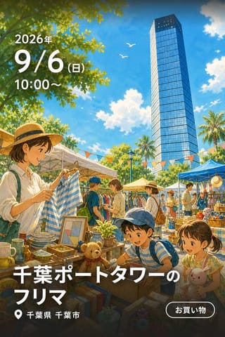 千葉ポートタワーのフリマ