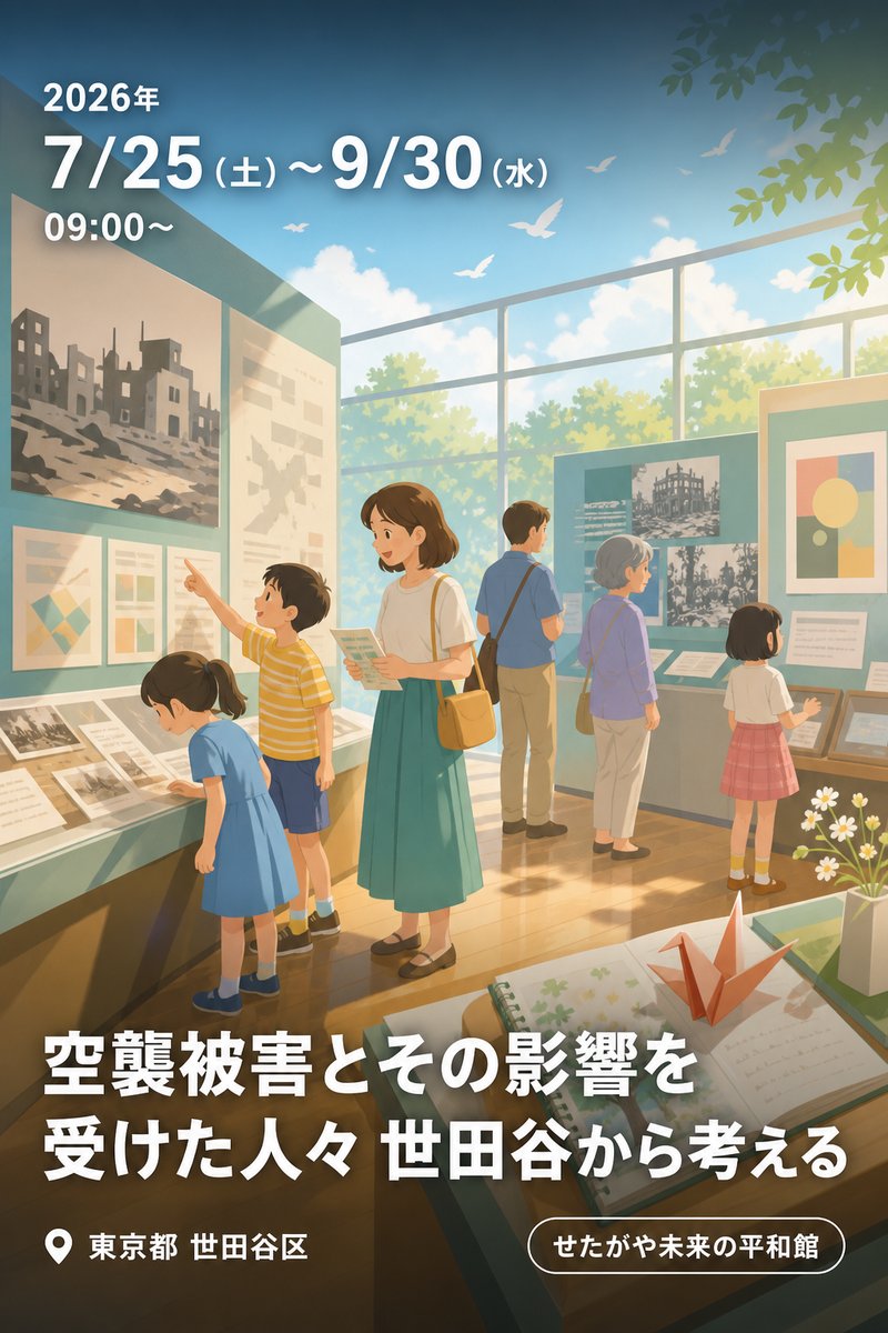 企画展 空襲被害とその影響を受けた人々 世田谷から考える