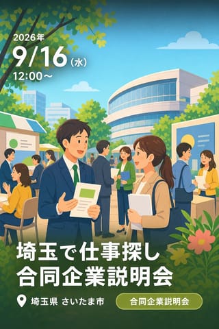 埼玉で仕事探し 合同企業説明会