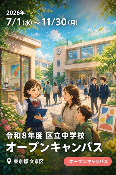 令和8年度 区立中学校 オープンキャンパス