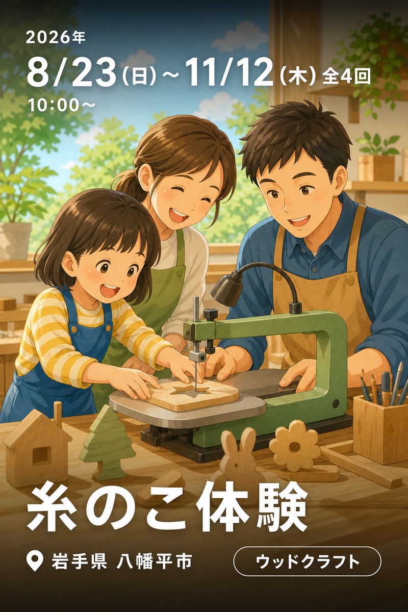 糸のこ体験