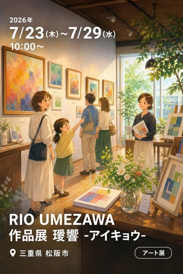 RIO UMEZAWA 作品展 璦響 -アイキョウ-