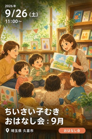 ちいさい子むきおはなし会：9月
