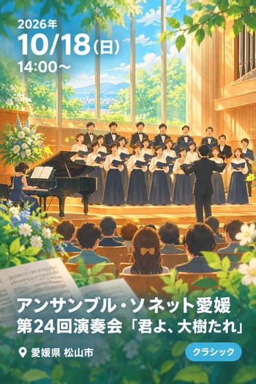 アンサンブル・ソネット愛媛 第24回演奏会 「君よ、大樹たれ」