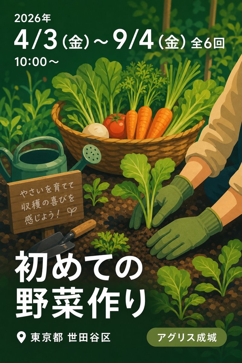 初めての野菜作り