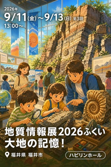 地質情報展2026ふくい 大地の記憶！