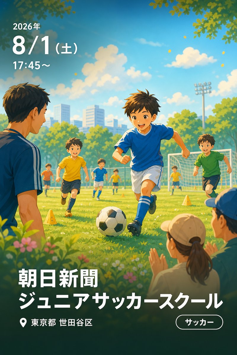 朝日新聞 ジュニアサッカースクール