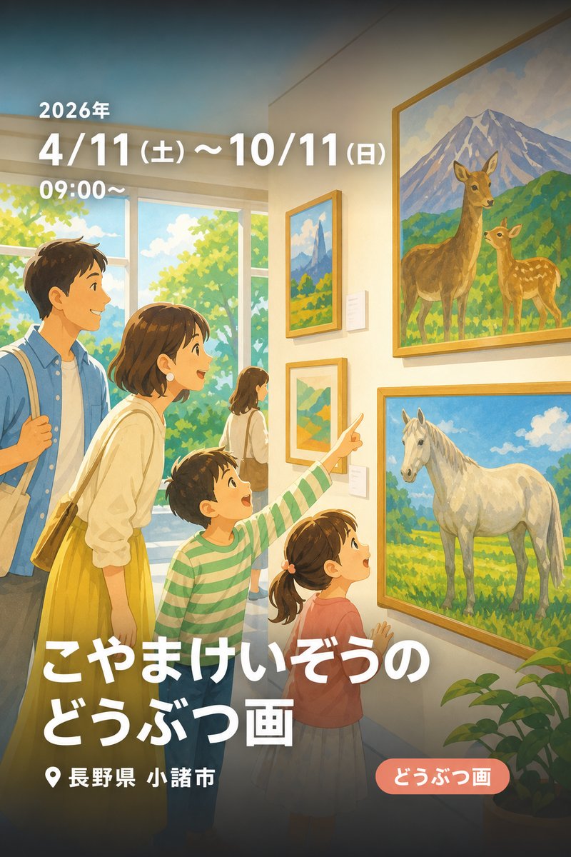 こやまけいぞうのどうぶつ画