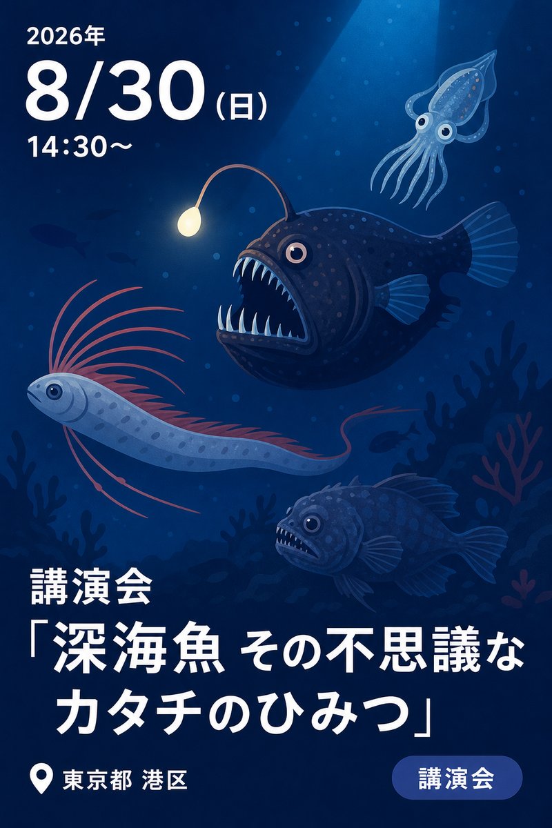 講演会「深海魚 その不思議なカタチのひみつ」