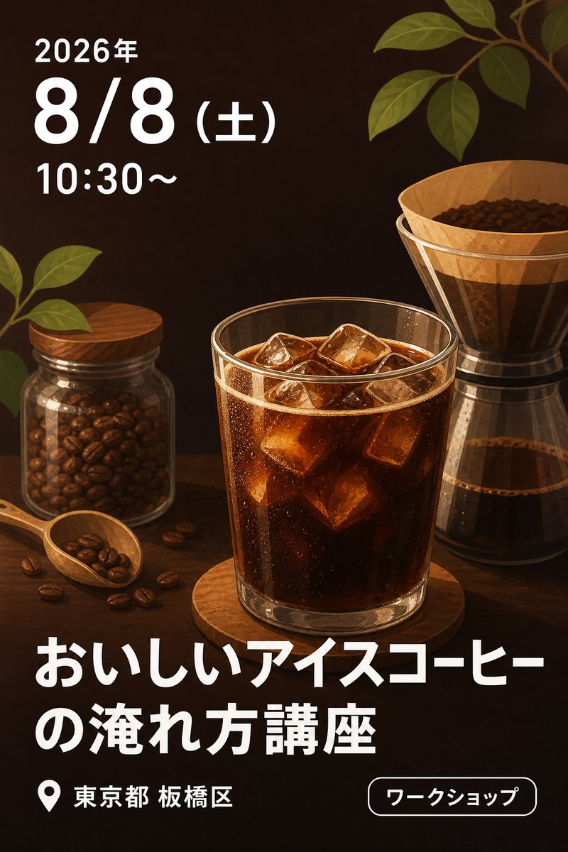 おいしいアイスコーヒーの淹れ方講座