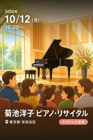 菊池洋子 ピアノ・リサイタル