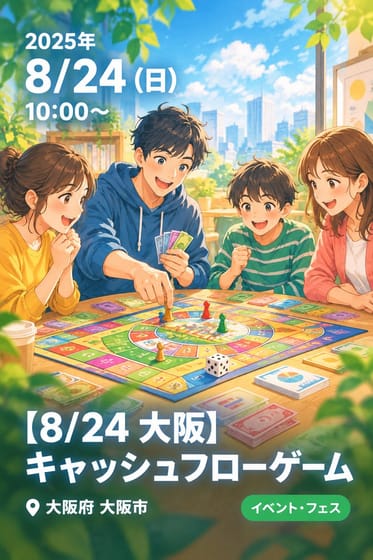 【8/24 大阪】キャッシュフローゲーム
