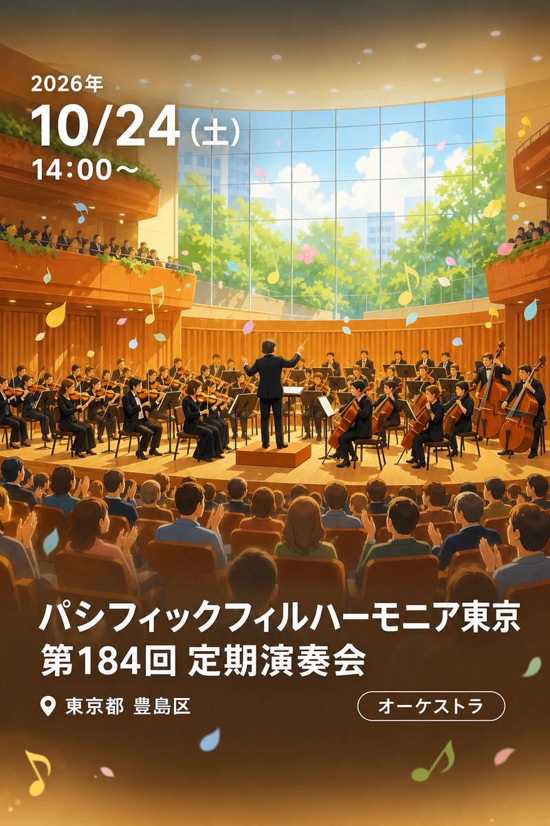 パシフィックフィルハーモニア東京 第184回 定期演奏会