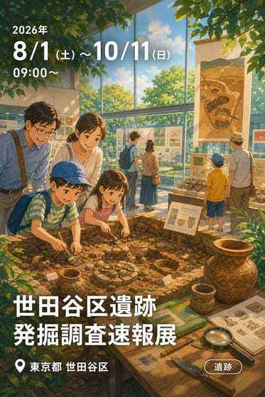 世田谷区遺跡発掘調査速報展 —最新の調査成果から—