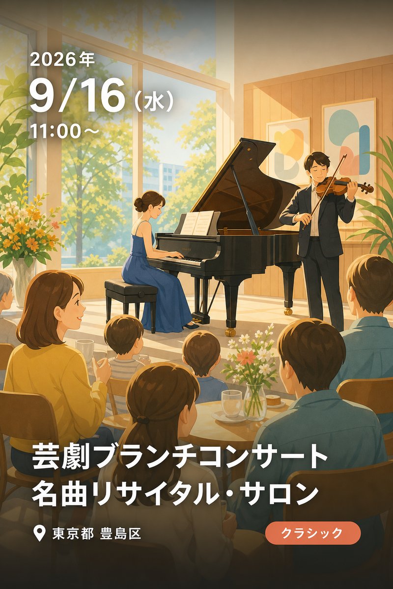 芸劇ブランチコンサート 名曲リサイタル・サロン