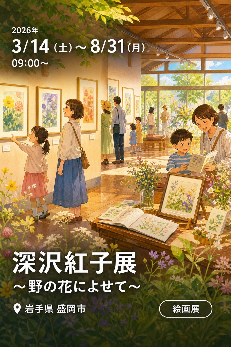 深沢紅子展 〜野の花によせて〜