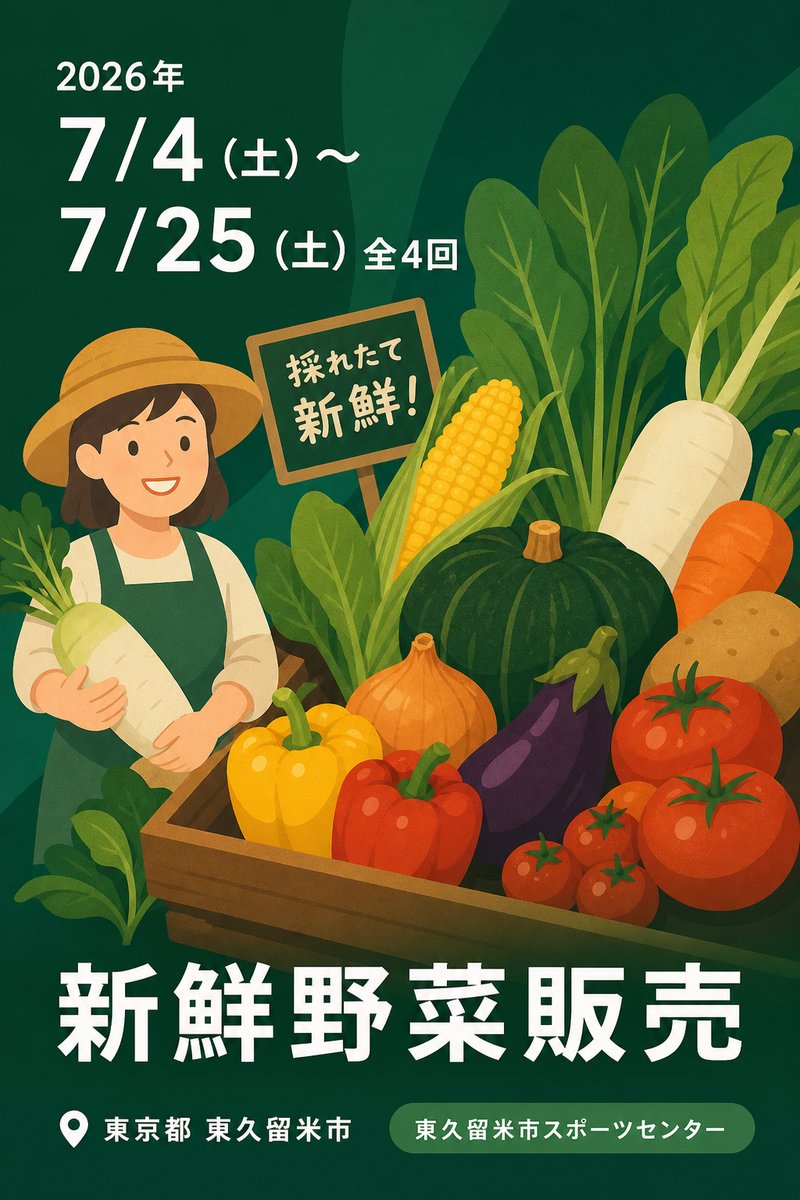 新鮮野菜販売